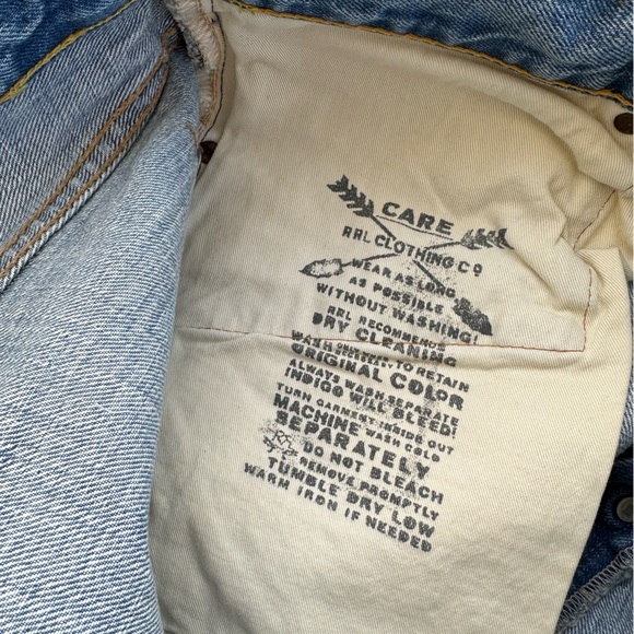 RRL Double RL Ralph Lauren • Slim Fit Selvedge Jeans Made in USA 38 x 32 - Picture 8 of 15